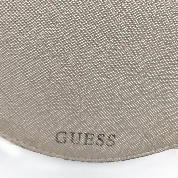 GUESS Puppy Dog Face Wallet-Light Gold/Black-Zipper Closure - Picture 5 of 7